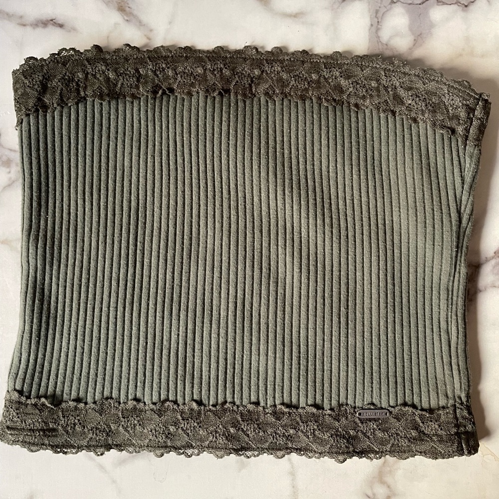 Hollister Olive Green Tube Top♡︎